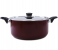 Royalford RF392C28 28 cm Non-Stick Cooking Pot - Maroon 3 in UAE