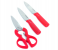 Royalford RF6968 4 Pieces Kitchen Tools Set - Red 3 in UAE