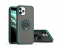Silicone Soft Edge Mobile Case with Metal Finger Ring Holder Stand for Apple iPhone 12 and 12 Pro - Green 1 in UAE