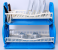 Royalford RF7157 Two Layer Plastic Dish Rack - Blue and Ivory 5 in UAE