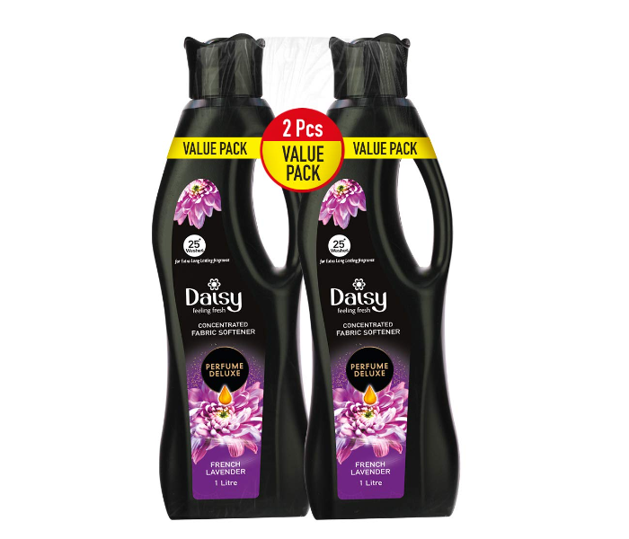 Daisy Set of 2 Pack 1 Liter French Lavender Feeling Fresh Concentrated Fabric Softener Better Lasting Perfume Deluxe(SUB) 1 in UAE