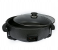 Crazo Fashion Aluminium Non-Stick Electric Pan Pizza Maker Multipurpose Cooker with Unbreakable Glass Lid- Black 2 in OMAN