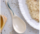 Royalford RF8035 8.5-inch Melamine Ware Super Rays Rice Spoon - Ivory & Blue 3 in UAE