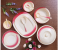 Royalford RF8102 64 Pieces Ribble Designed Melamine Ware Dinner Set - Ivory & Orange 2 in UAE