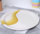 Royalford RF8040 11-inch Melamine Ware Super Rays Flat Plate - Ivory & Yellow 1 in UAE