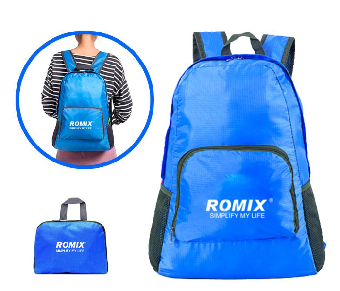 Romix Portable Storage Backpack - Blue 1 in OMAN