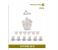 Royalford RF8734 20 Pieces Lira Royal Tea Set - Clear 2 in UAE