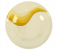 Royalford RF8042 10-inch Melamine Ware Super Rays Flat Plate - Ivory & Yellow 1 in UAE