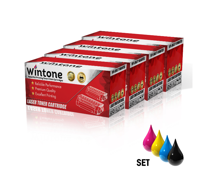 Wintone Set of 4 Pack Compatible Toner Cartridges CLTC404S for Samsung MFC Xpress - Black,Cyan,Yellow and Magenta 1 in UAE