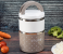 Royalford RF6145 Stainless Steel Double Layers Lunch Box - White and Brown 2 in UAE
