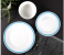 Royalford RFU9114 12 Pieces Porcelain Dinner Set - White & Blue 3 in UAE