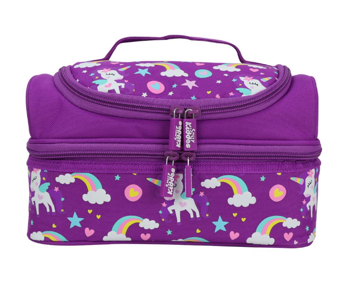 Smily Kiddos Dual Slot Lunch Bag - Purple 1 in UAE