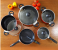 Royalford RF7915 10 Pieces Non-Stick Cookware Set - Red 1 in UAE