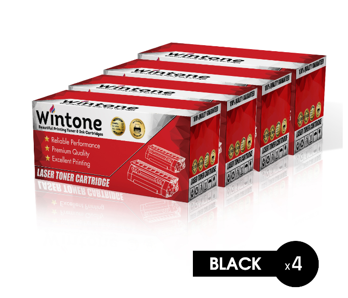 Wintone Set of 4 Pack CF325X 25X Laser Toner Cartridge for HP LaserJet Enterprise Flow MFP - Black 1 in UAE