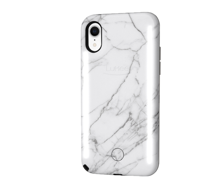 Lumee Duo for iPhone X - White Marble 1 in UAE