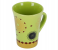 Royalford RF2963 326ML Ceramic Flower Design Coffee Mug- Mint Green 1 in UAE