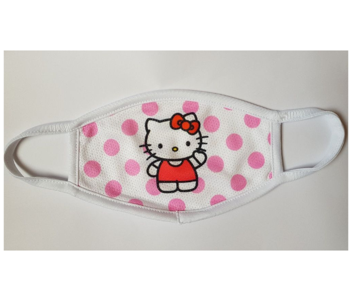 Kids Facemask With Hello Kitty Animated Character - Pink 1 in UAE