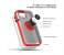 Silicone Soft Edge Mobile Case with Metal Finger Ring Holder Stand for Apple iPhone 12 Mini - Blue 2 in UAE