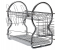 Royalford RF1150DR 2 Tier 558 x 247 x 392 mm Dish Rack - Silver 1 in UAE
