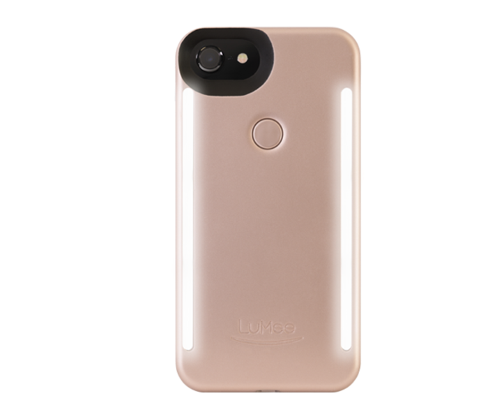 Lumee Duo for iPhone 6,6S,7and 8 - Rose Matte 1 in UAE