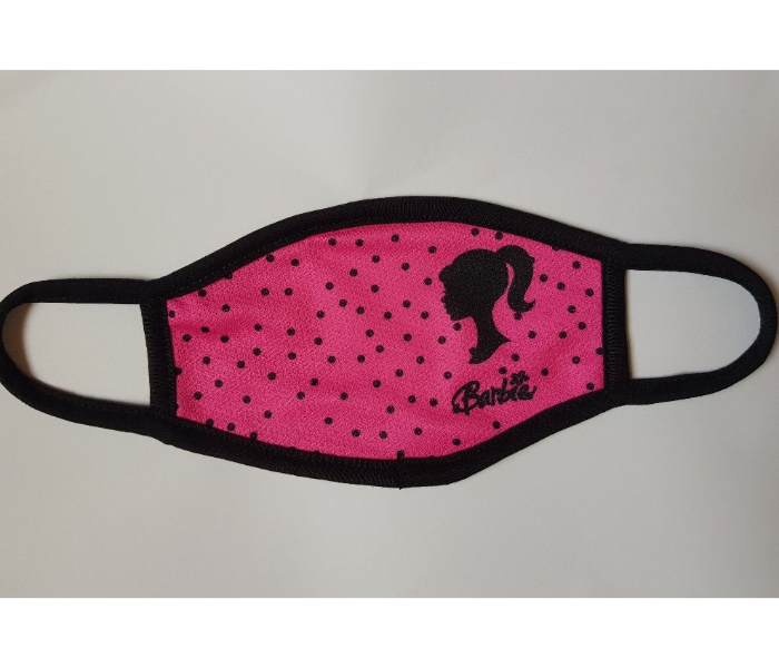 Kids Facemask With Barbie Animated Character - Dark Pink 1 in UAE