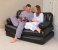 Bestway 75056 inflatable sofa with Electric Pump and Carry Bag - Black 5 in UAE