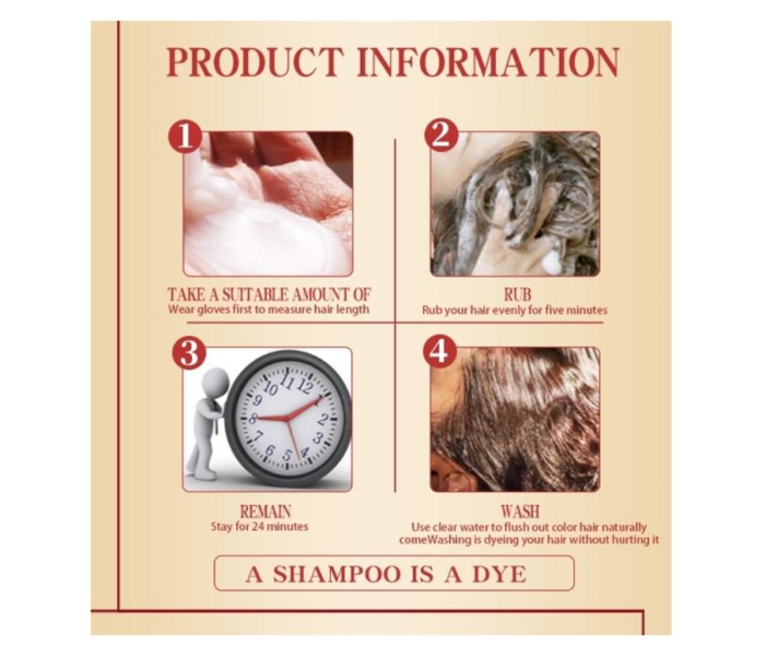 Mokeru 500ml Argan Oil Dye Hair Color Shampoo 2 in UAE