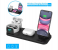 6 in 1 Stand Qi Fast Charging Wireless Charger Dock Station For All Qi certified mobiles , Apple Watch and AirPods 2 in UAE