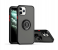 Silicone Soft Edge Mobile Case with Metal Finger Ring Holder Stand for Apple iPhone 12 and 12 Pro - Black 1 in UAE