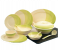 Royalford RF8101 64 Pieces Ribble Designed Melamine Ware Dinner Set - Ivory & Pista Green 5 in UAE