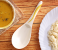 Royalford RF8054 8.5-inch Melamine Ware Super Rays Rice Spoon - Ivory & Yellow 3 in UAE