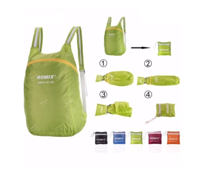 Romix Portable Storage Backpack - Green 1 in OMAN
