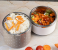 Royalford RF6145 Stainless Steel Double Layers Lunch Box - White and Brown 5 in UAE