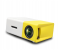 Bison BS-600 Entertainment Mini LED Projector Yellow and White 1 in KSA