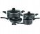 Royalford RF4999 8Pieces Non-Stick Cookware Set - Black 3 in UAE