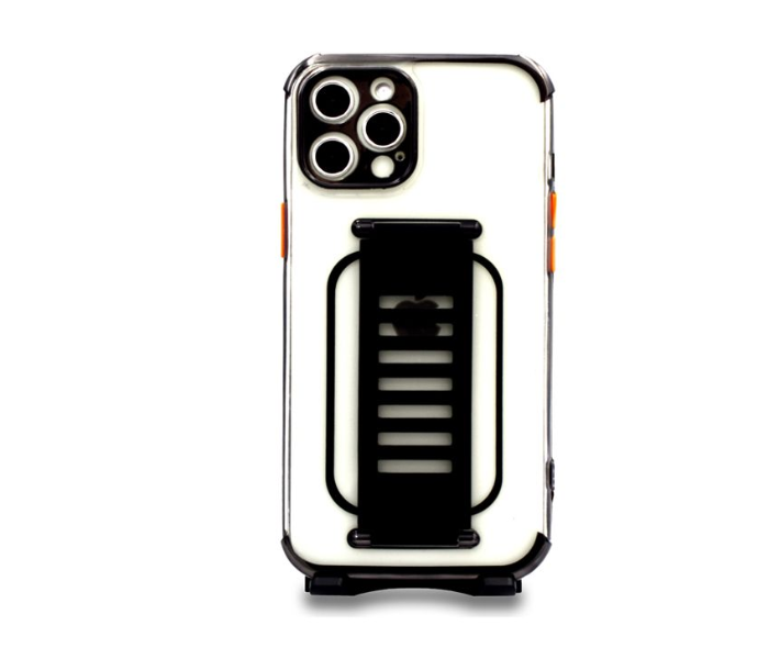 Grip2U GR-1288 Transparent Case With Finger Grip For iPhone 11 Pro - Black 1 in UAE