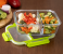 Royalford RF9220 600ml 2 Compartment Food Container - Clear & Green 3 in UAE