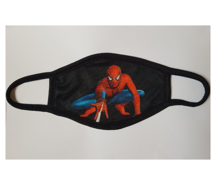 Kids Facemask With Spiderman Animated Character Black 1 in UAE