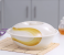 RoyalFord RF8053 10-inch Melamine Super Rays Bowl with Lid - Ivory & Yellow 4 in UAE