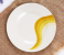 Royalford RF8044 8-inch Melamine Ware Super Rays Flat Plate - Ivory & Yellow 1 in UAE