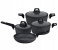Royalford RF9557 7 Pieces Chef Art Aluminum Cookware Set - Black 4 in UAE