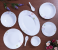 Royalford RF8984 34 Pieces Opal Ware Dinner Set - White 1 in UAE