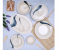 Royalford RF6721 40 Pieces Melamine Dinner Set - Ivory & Blue 3 in UAE