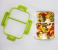 Royalford RF9220 600ml 2 Compartment Food Container - Clear & Green 2 in UAE