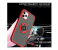 Silicone Soft Edge Mobile Case with Metal Finger Ring Holder Stand for Apple iPhone 12 and 12 Pro - Red 3 in UAE