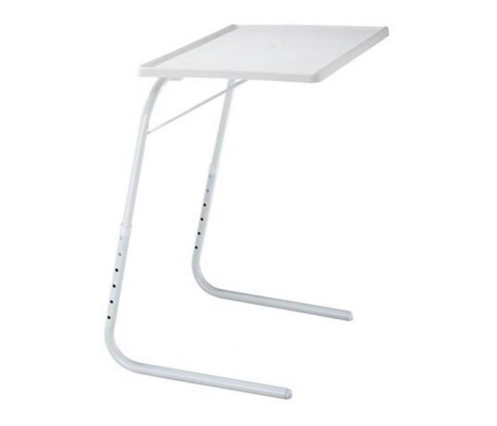 Adjustable Foldable Portable Table Tray - White 1 in UAE