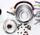 Royalford RF6186 2 Litre Stainless Steel Tea Kettle - Silver & Maroon 4 in UAE