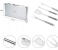 19Pcs BBQ Tools Set Portable Stainless Steel Barbecue Outdoor Indoor Grilling Utensil for Camping with Aluminium Case 3 in OMAN