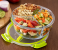 Royalford RF9213 950 ML 3 Compartment Round Food Container - Clear & Green 8 in UAE