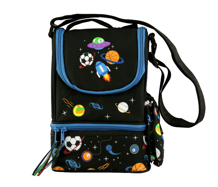 Smily Kiddos Strap Lunch Bag - Black 1 in UAE